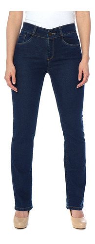 Pantalón Britos Jeans Mujer Recto Azul 020490