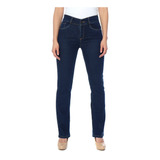 Pantalón Britos Jeans Mujer Recto Azul 020490