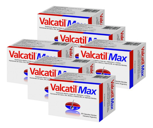 Combo X6 Valcatil Max Anticaida 30 Capsulas Blandas