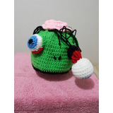 Gorro Tejido Zombie Sesos Verde Ojo Muertos Frio