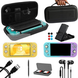 Switch Lite Accessories Bundle 9-in-1, Carrying Case For Sw.