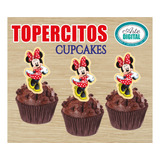 50 Adornos Minnie Mouse Cupcake Bollitos Decoración Fiesta