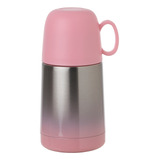 Garrafinha De Água Café Térmica Pequena Inox 250 Ml Squeeze Cor Rosa