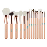 Set 15 Brochas Para Ojos Y Rostro Pelo Mixto Beili