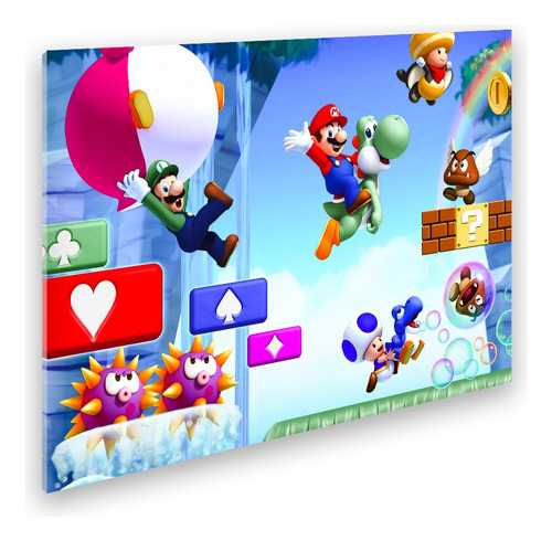 Placa Decorativa Parede Do Jogo Super Mario