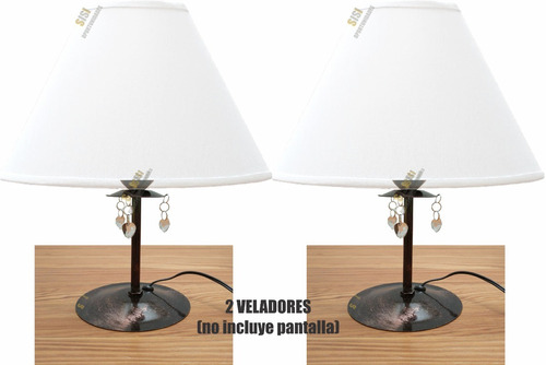 2 Veladores Solos Moderno Led Lampara Luz Noche Iluminación 