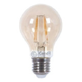 Lámpara Filamento Led Bulbo Vintage E27 4w Ambar - Candil Luz Blanco Cálido