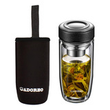 Adorbo Botella De Agua De Vidrio Con Infusor De Te, Vaso De