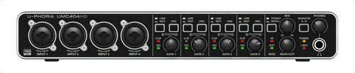 Interfaz De Audio Behringer U-phoria Umc404hd 100v/240v