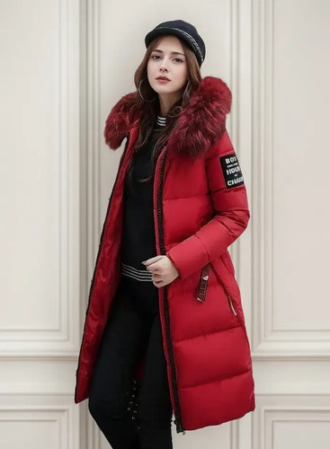 Las Mujeres Largo Abrigo Caliente De Piel Sudaderas Parkas