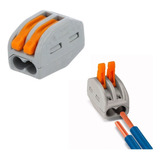 Conector Tipo Wago  2 Vias Para Emenda De Fios - O Par