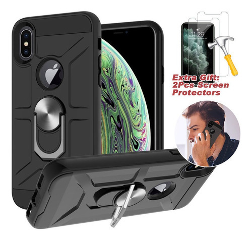 S Funda Protectora Para iPhone Estuche Blindada Con Soporte