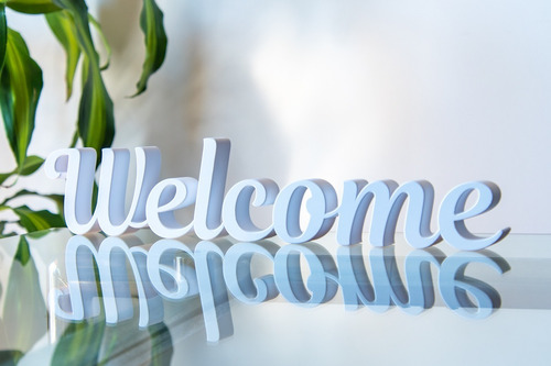 Palabra Decorativa Welcome (extra Grande)