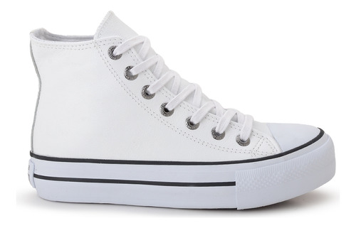 Tênis Feminino All Star Cano Alto Plataforma Original Branco