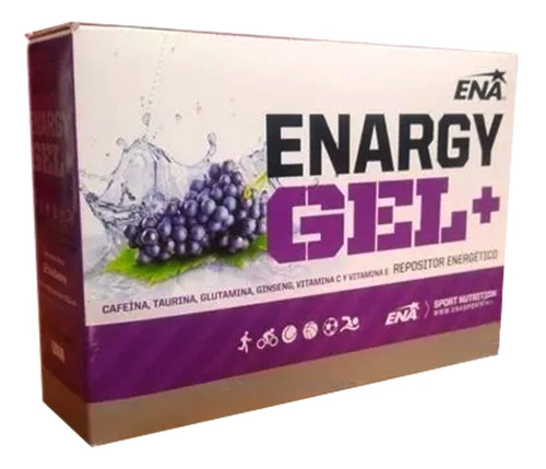 Enargy Gel Ena 12 Unidades Cafeina + Ginseng Energia Running