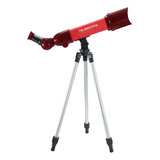 Telescópio Astronômico Stem Vermelho Com Foco Ajustável