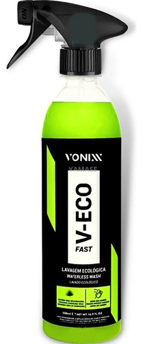 V-eco Fast Lavagem Carro Moto Ecológica A Seco Vonixx 500ml