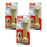 Paquete De 3 Juguetes Para Perros Power Chew Barbell, Grande