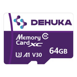 Tarjeta De Memoria Micro Sd 64gb Dehuka