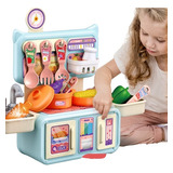 Cocina Infantil Cocinita Horno Rosa Juguete Chef Niños Kit