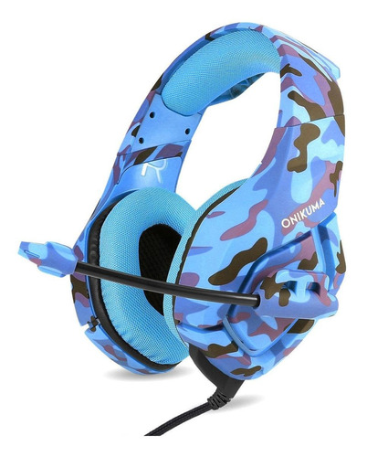 Fone De Ouvido Over-ear Gamer Onikuma K1-b Navy Blue