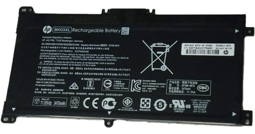 Bk03xl Battery Original 11.5v 41.7wh 3470mah 3 Cells