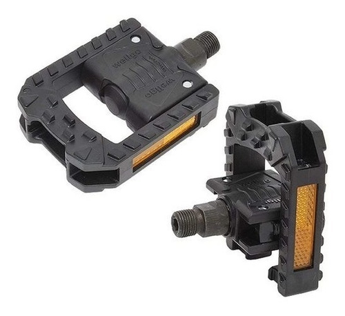 Pedal Dobrável P/bike Wellgo F178 Rosca Grossa 9/16 Nylon