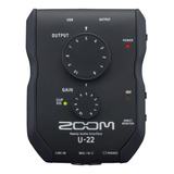 Interface De Audio Zoom U-22 Usb Ultra Portátil