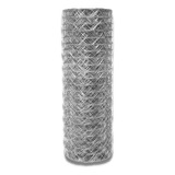 Tela Mangueirão 1,00x50m Fio 18 (1,24mm) Arame Galvanizado