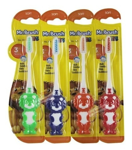 Set 8 Pcs Cepillo Dental Para Niños Forma Animalitos 1103