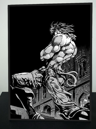 Cuadro Anime Jojo's Dio Brando 31x43 Madera