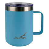 Taza Térmica Journey Rambler Color Celeste 354ml. Taza Termica Acero Inoxidable Doble Bi Capa Cierre Hermetico