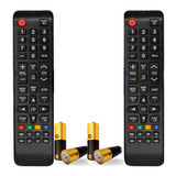 Kit 2 Controle Compatível Tv Samsung Lcd Led Universal