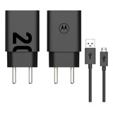 Carregador De Parede Motorola Turbo Power 20w Micro Usb