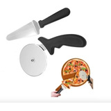 Set Cortador Rebanador Espatula Para Pizza