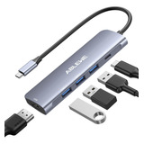 Concentrador Usb-c A Hdmi Usb 3.0 Pd 87w Ablewe Para iPad Xp