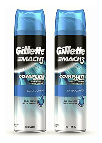 Gillette Mach3 Gel Para Rasurar Extra Comfort 198g, 2