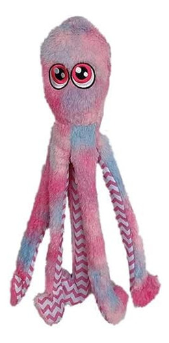 Juguete De Peluche Para Perro Pet Lou Octopus Pink Tie Dye, 