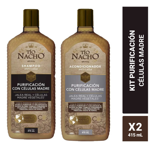 Tío Nacho Shampoo + Acondicionador Células Madre Vegetales