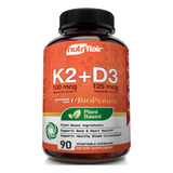 Suplemento Nutriflair Vitaminas D3+ K2 Mas Bioperina X 90cap