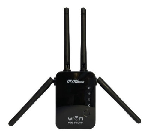 Mini Router Repetidor De Wifi Color Negro