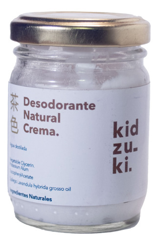 Desodorante Natural En Crema - Kidzuki - Apto Vegano 