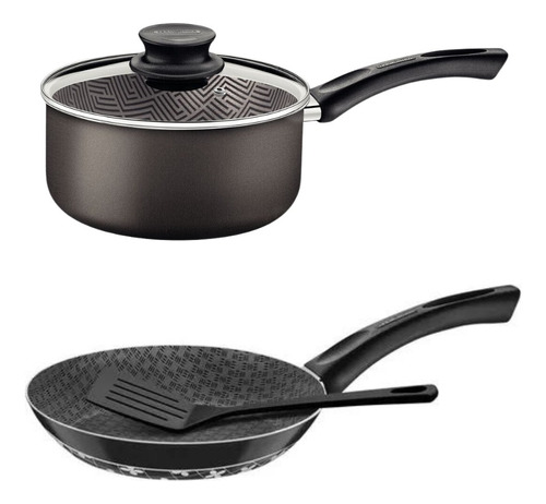 Set Batería De Cocina Olla Sartén Tramontina Paris 4 Piezas