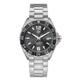 Relogio Tag Heuer Waz2011.ba0842 Formula 1 Automatico Cal 5 Cor Da Correia Prateado Cor Do Bisel Preto Cor Do Fundo Cinza-escuro