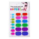 5x2pcs Nail Art Fibra De Vidrio Seda No Tejida Puntas De