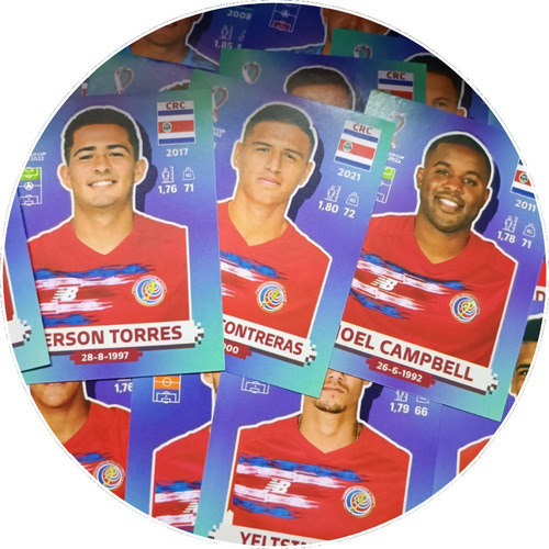 Costa Rica - Lamina Original Álbum Mundial Qatar 2022