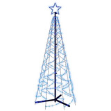 Árbol De Navidad Led En Forma De Cono, Luces Azules, 2x6 Pie