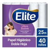 Papel Higiénico Elite Ultra 40 Un X 25 Mt