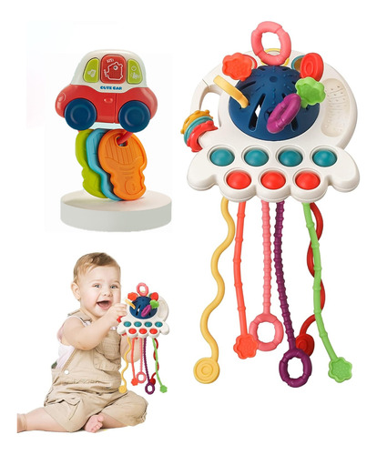 Juguetes Sensoriales Multiuso Para Bebés Montessori 4 En 1