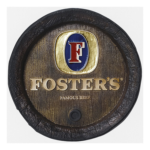 Barril Decorativo Grande Em Fibra - Foster's